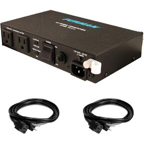 Furman AC-215A 2-Outlet Power Conditioner with (2) Extension Cable Bundle