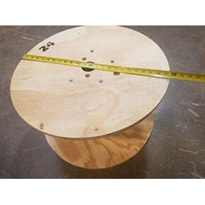 For 24" X 13 1/2 inch wood cable reel wooden wire spool holds 500 feet of 4/0 table Electrical Wire & Cable