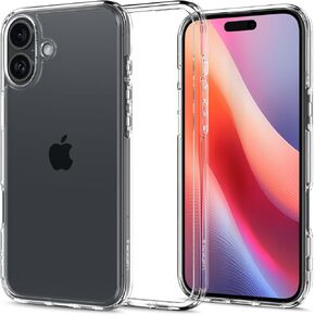 حافظة Spigen Ultra Hybrid مصممة لهاتف iPhone 16 Pro Max (2024) [مضادة للاصفرار]، [حماية من الدرجة العسكرية] - شفاف كريستالي in Saudi Arabia