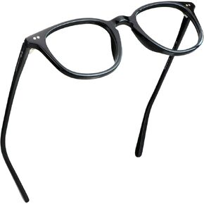 LifeArt Blue Light Blocking Glasses, Anti Eyestrain, Computer Reading Glasses, Gaming Glasses, TV Glasses for Women Men, Anti Glare (Black, 0.25 Magnification)