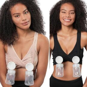 Sand and Black Pumping Bra - Medium