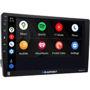 BLAUPUNKT Raleigh 910 Car Stereo Receiver 10.1" 2 DIN with Bluetooth Apple CarPlay Android Auto 13 Band EQ Built in Mic USB Front Rear Camera Input