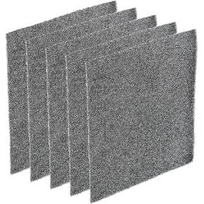 PATIKIL 120mm Filter Foam Sponges, 5 Pack Sponge Sheet Replacement Media Pad for Computer, Ventilator, Fan, Black