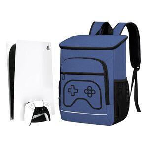 Nisotieb Travel Carrying Case Game Backpack Storage Bag Travel Backpack for PS5/PS4 Pro /PS4