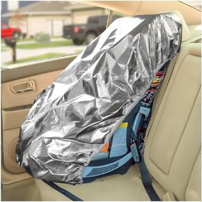 Baby Car Seat Sun Shade Cover, Infant Car Seat Sun Protection Cover, UV Block Auto Seats Heat Protector Keeps Baby's Carseat at Cooler Temperature, Car Accessories