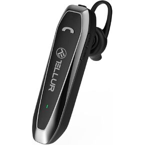 TELLUR VOX 100 Bluetooth Headset, Wireless Bluetooth Handsfree Earpiece USB C Headset, 22 Hours Talk Time, BT v5.3, Multipoint Two Connected Devices, 360° Hook for Right or Left Ear, iPhone/Android