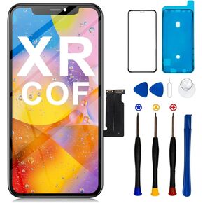 for iPhone 11 Screen Replacement 6.1", 3D Touch Screen COF LCD Display Digitizer for A2111, A2223, A2221 with Repair Tools Kit + Waterproof Frame Adhesive Sticker