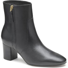 Johnston & Murphy Eleanor Size Zip Booties for Women – 2.25" Heel Boots for Women, Zipper Leather Boots