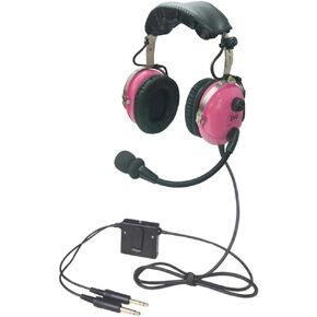 UFQ Pink A28 ANR aviation headset pilot headset Delux pink Color with great ANR Active Noise Reduction performance for ladies women