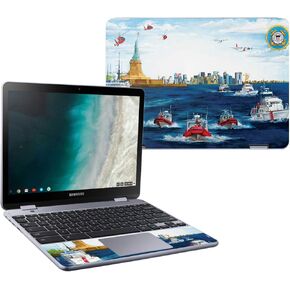 MightySkins Skin Compatible with Samsung Chromebook Plus LTE (2018) - Standing Watch | Protective, Durable, and Unique Vinyl wrap Cover | Easy to Apply, Remove, and Change Styles | Made in The USA