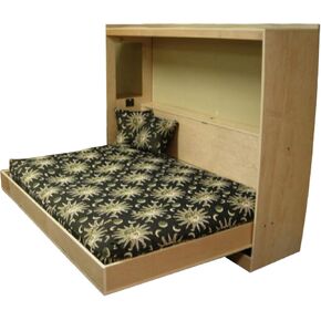 Horizontal Murphy Bed Plan Queen Wall Bed DIY Woodworking Plans