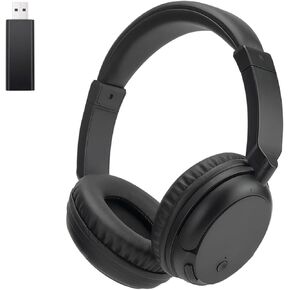 Wireless Premium Bluetooth Over Ear Headphones for TV, PC and Audio Device, Overhead Headset with FM Radio, Lightweight Adjustable Headband for Teenagers, Seniors, Adults