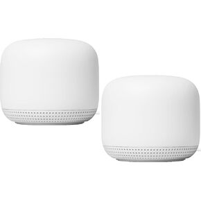 Google Nest WiFi Access Point Non-Retail Packaging - Connect to AC2200 Mesh Wi-Fi 2nd Gen (2-Pack, Snow)