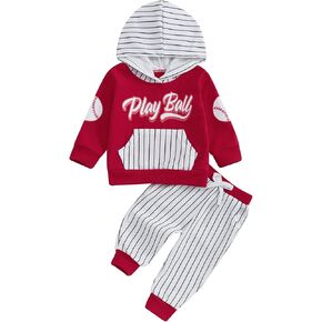 Infant Baby Boy Hooded Dinosaur Fall Outfit Contrast Sweatshirt Pant Set | Toddler Baby Boy Dinosaur Clothes Long Sleeve Hooded Sweatshirt Pant Set Infant 6 12 18 Months 2T 3T Dinosaur Clothes in Kuwait
