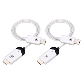Wireless HDMI Transmitter and Receiver, 4K Decode 1080P Output Wireless HDMI Extension kit,165FT/50M range,For Laptops,TV box, PS4/5, Cameras to Project To TV/Projector/Monitor/audio Transmission.