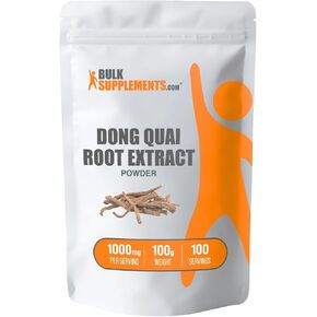 BULKSUPPLEMENTS.COM Dong Quai Root Extract - Angelica Root Extract, Dong Quai Herbal Supplements - Gluten Free, 1000mg per Serving, 500g (1.1 lbs), Pack of 1