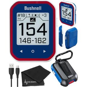 Bushnell Phantom 3 Slope GPS Golf Green with Slope Technology, Touchscreen, Magnetic Cart Mount with Wearable4U Towel Bundle