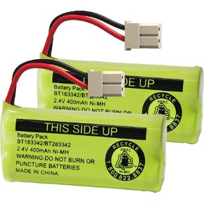2-Pack Cerepros BT183342 BT283342 Battery Packs for VTech Cordless Phone