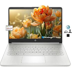HP 14 Pentium Portable Laptop Computer Student, 16GB RAM, 1TB SSD, Intel Quad-Core Silver N5030 (Beat i3-1005G1, Up to 3.1GHz), WiFi 6, Win 11 w/GM Accessories, one Year of Microsoft 365