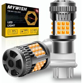 3156 3157 LED Bulb White 6000K Reverse Light 300% Brighter 3056 3057 4157 3047 4057 3457 LED Bulbs Fits TailLight, Backup light, DRL, Brake Parking Light, Pack of 2