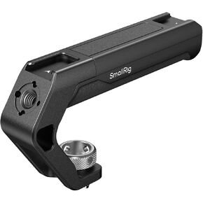 SMALLRIG Lightweight Top Handle with 3/8"-16 Locating Pins for ARRI, Tiny Camera Top Handle Only 113g, High-Strength Engineering Plastic Handle with Two Cold Shoe Mounts - 4757