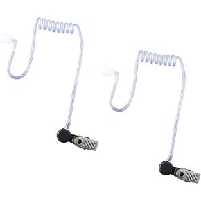 Replacement Acoustic Tube for Two Way Radio Earpiece Coil or Surveillance Kit Headset 2 Pack