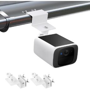 2Pack Gutter Mount Compatible with eufy Security SoloCam S220/C210, eufyCam 2C/2C Pro, 3/S330, 2/2 Pro, 3C/S300, 360°Adjustable Weatherproof Mounting Bracket for Eufy Security Camera
