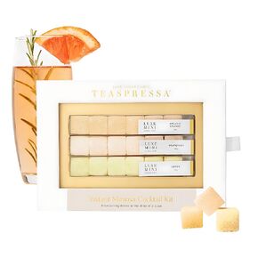 TEASPRESSA LUXE Mixology Cubes Instant Mimosa Cocktail Kit | 100% Natural Drink Mix for Cocktails, Mocktails, and Non Alcoholic Drinks | Birthday Gifts for Women | As Seen on Shark Tank | 18 Count