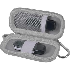 USB Flash Drive Case, SD Card Holder Compatible with Thumb Drive, Memory Cards, SDXC SDHC Storage Bag, Electronic Accessories Organizer for SanDisk for Samsung for Inland (Grey, Small)