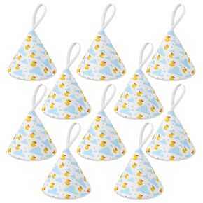 10 Pcs Pee Covers Baby Boy Reusable Pee Pee Teepe Baby Boy Yellow Ducky Pattern Blue Newborn Pee Tents Strong Water Absorption Pee Shield for Baby Boy Diaper Changing Accessory for Boys Newborn Gift