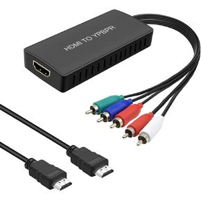 HDMI to Component Converter HDMI to YPbPr Adapter Converter 1080P HDMI to RGB Converter for PC, Xbox, PS3, Roku, DVD Players