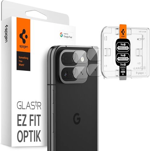 واقي شاشة لعدسة الكاميرا من Spigen [GlasTR EZ Fit Optik] مصمم لهاتف Pixel 9 Pro Fold [صديق للحافظة] - عبوتان in Saudi Arabia