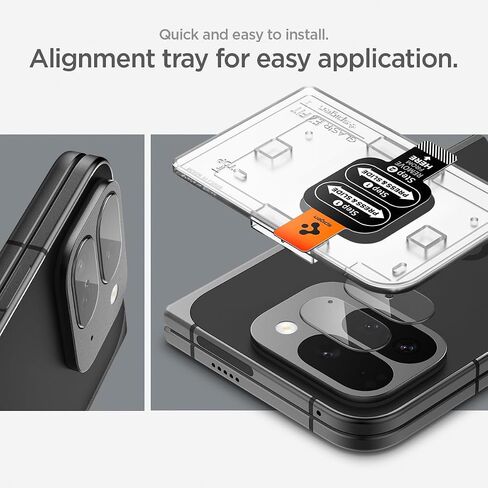 واقي شاشة لعدسة الكاميرا من Spigen [GlasTR EZ Fit Optik] مصمم لهاتف Pixel 9 Pro Fold [صديق للحافظة] - عبوتان in Saudi Arabia
