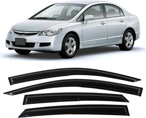 4PCS Window Visors Deflectors Vent Guards Sun Wind Rain Shield fit for 2007-2013 Silverado 1500, for Sierra 1500 Crew Cab Window Visors in Saudi Arabia