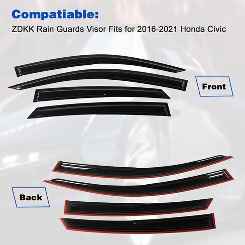 4PCS Window Visors Deflectors Vent Guards Sun Wind Rain Shield fit for 2007-2013 Silverado 1500, for Sierra 1500 Crew Cab Window Visors in Saudi Arabia