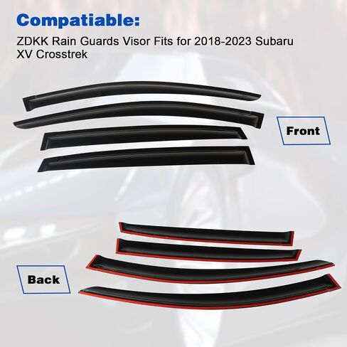 4PCS Window Visors Deflectors Vent Guards Sun Wind Rain Shield fit for 2007-2013 Silverado 1500, for Sierra 1500 Crew Cab Window Visors in Saudi Arabia