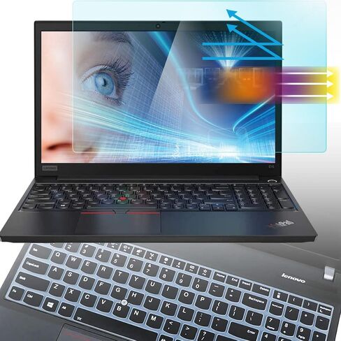 واقي شاشة لجهاز Lenovo Thinkpad 14 بوصة T14 T14s P14 L14 Gen 2 1، Think Pad E14 L490 E490 E495 E14 Gen 4 3 2 مع غطاء لوحة المفاتيح، مضاد للضوء الأزرق ومضاد للوهج يقلل من إجهاد العين ويساعد على النوم بشكل أفضل. in Saudi Arabia