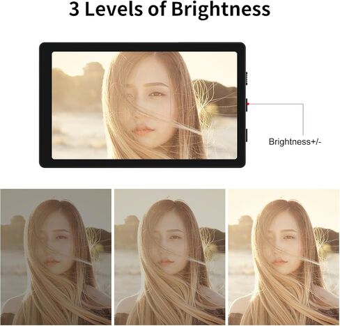 King Ma 4K Phone Vlog Selfie Monitor Screen, Wired Mini Monitor for iPhone Rear Camera with Magnetic Phone Clip & Bluetooth Remote for Vlog Live Stream TikTok(Not Supporting 4K 60fps Recording) in Saudi Arabia