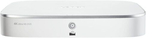 Lorex D841A82 4K Ultra HD Analog 8 Channel 1HDD 2TB Security DVR مع كشف الحركة المتقدم والتحكم الصوتي المنزلي الذكي، Lorex Home، أبيض (M.) (متجدد) in Saudi Arabia