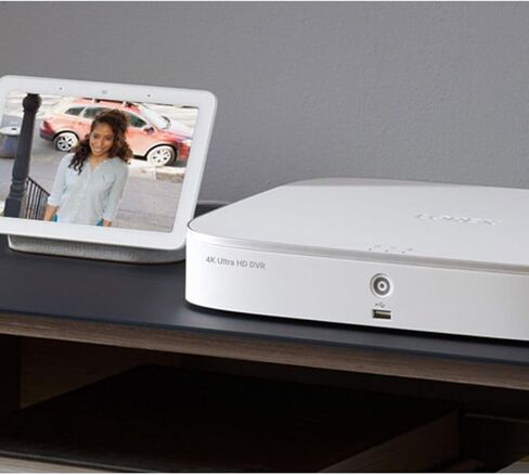 Lorex D841A82 4K Ultra HD Analog 8 Channel 1HDD 2TB Security DVR مع كشف الحركة المتقدم والتحكم الصوتي المنزلي الذكي، Lorex Home، أبيض (M.) (متجدد) in Saudi Arabia