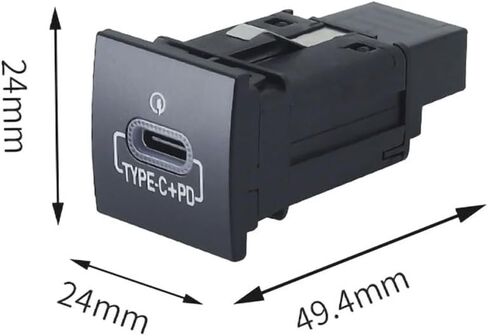 لسيارة VW Golf 6 Jetta 5 MK5 Scirocco 06-12 QC3.0 Type C PD USB مقبس شاحن سيارة سريع غير مدمر بديل 12 فولت/24 (موصل USB) in Saudi Arabia