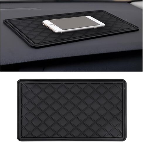 Car Dashboard Anti-Slip Mat, Adhesive Vehicle Dash Rubber Pad, Multi-Functional Auto Sticky Gripping Interior Fixing Accessories, Universal for Vehicle, SUV, Truck and More in Saudi Arabia
