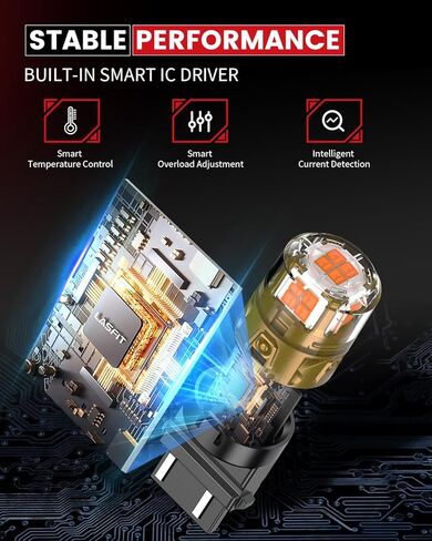 Lasfit 3157 Led Bulb Amber 3156 3057 LED Turn Signal Light 4157 3457 4114 LED Side Marker Light 2023 New Super Bright with Low Consumption (2 Pack) in Saudi Arabia