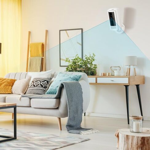 قطعتان من أدوات التثبيت على الحائط اللاصقة للكاميرا الداخلية الدائرية (الجيل الأول والجيل الثاني)، طريقتان سهلتان للتركيب باستخدام شريط ومسامير قوية، بدون حفر، بدون براغي، تركيب مريح وعملي من ALERTCAM in Kuwait