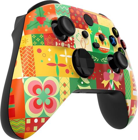 eXtremeRate Replacement Shell for Xbox Series X & S Controller - Unleash Your Style - Celestial Serpent's Embrace Custom Acessories Skin Front Housing Cover for Xbox Core Controller [Control Without] in Kuwait