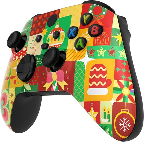 eXtremeRate Replacement Shell for Xbox Series X & S Controller - Unleash Your Style - Celestial Serpent's Embrace Custom Acessories Skin Front Housing Cover for Xbox Core Controller [Control Without] in Kuwait