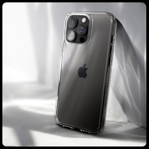 حافظة Spigen Ultra Hybrid مصممة لهاتف iPhone 16 Pro Max (2024) [مضادة للاصفرار]، [حماية من الدرجة العسكرية] - شفاف كريستالي in Saudi Arabia
