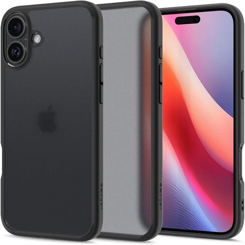 حافظة Spigen Ultra Hybrid مصممة لهاتف iPhone 16 Pro Max (2024) [مضادة للاصفرار]، [حماية من الدرجة العسكرية] - شفاف كريستالي in Saudi Arabia