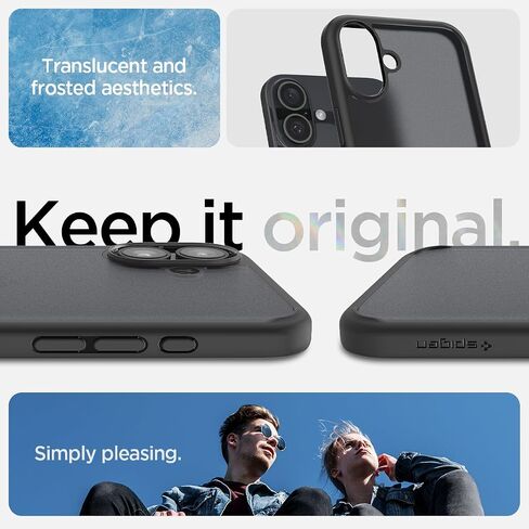حافظة Spigen Ultra Hybrid مصممة لهاتف iPhone 16 Pro Max (2024) [مضادة للاصفرار]، [حماية من الدرجة العسكرية] - شفاف كريستالي in Saudi Arabia