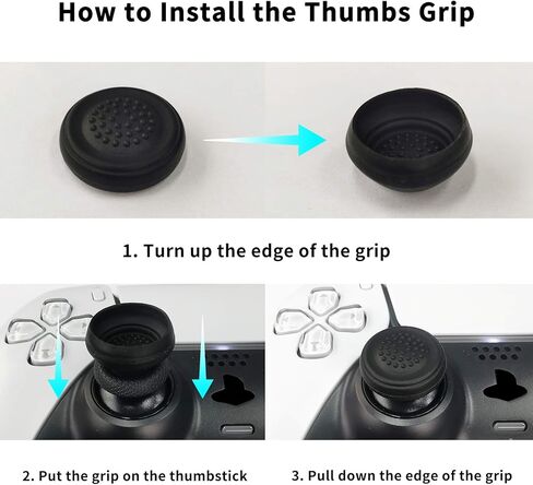 eXtremeRate PlayVital Guardian Edition Ergonomic Soft Anti-Slip Controller Silicone Case Cover for ps5, Rubber Protector Skins with Black Joystick Caps for ps5 Controller - Purple & Black in Kuwait